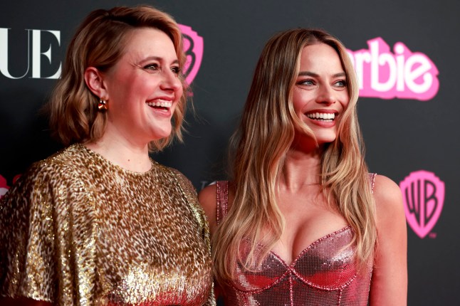 SYDNEY, AUSTRALIA - JUNE 30: Greta Gerwig (L) and Margot Robbie attend the "Barbie" Celebration Party at Museum of Contemporary Art on June 30, 2023 in Sydney, Australia. "Barbie", directed by Greta Gerwig, stars Margot Robbie, America Ferrera and Issa Rae, and will be released in Australia on July 20 this year. (Photo by Hanna Lassen/Getty Images)