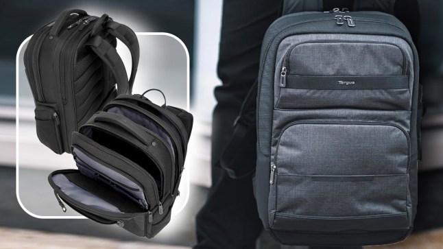 Image of Targus backbacks that will keep your laptop safe and dry when commuting or travelling.