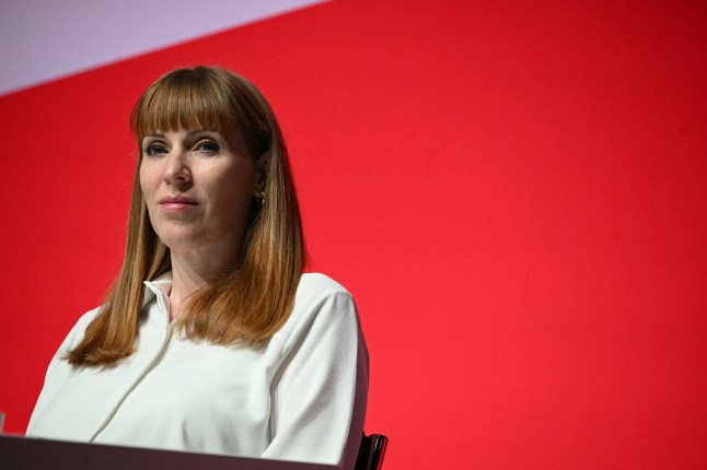 Britain's Deputy Prime Minister and Levelling Up, Housing and Communities Secretary Angela Rayner listens to a speaker on the fourth day of the annual Labour Party conference in Liverpool, north-west England, on September 25, 2024. (Photo by Oli SCARFF / AFP) (Photo by OLI SCARFF/AFP via Getty Images)