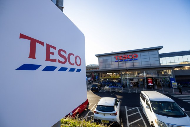 A Tesco Plc supermarket in Basildon, UK, on Tuesday, Nov. 26, 2024. UK grocery price inflation edged up in October as British shoppers flocked to supermarkets in the busiest month since the pandemic. Photographer: Chris Ratcliffe/Bloomberg via Getty Images