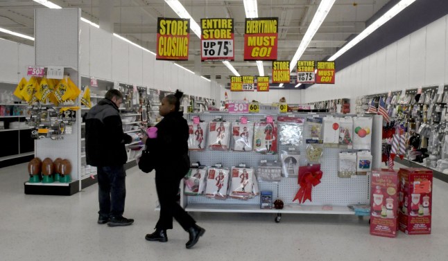 Mandatory Credit: Photo by Mark Hertzberg/ZUMA Press Wire/Shutterstock (15025409b) Party City, once the nation's largest retail outlet for balloons and other party favors, announced Friday December 20, 2024 that is closing all its stores after almost 40 years in business. The company went into bankruptcy in January 2023. Employees were told they would not get severance pay. The store in Racine, Wisconsin, shown shortly after the announcement, will close January 18. Party City Closing, Racine, Wisconsin, USA - 20 Dec 2024